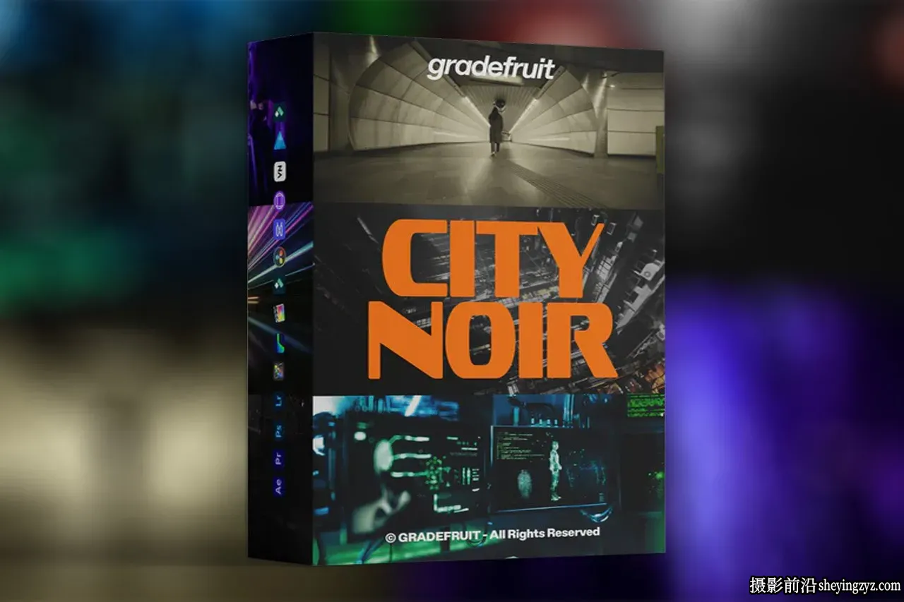 抑郁城市霓虹黑色电影LUT调色预设 GradeFruit - City Noir LUT