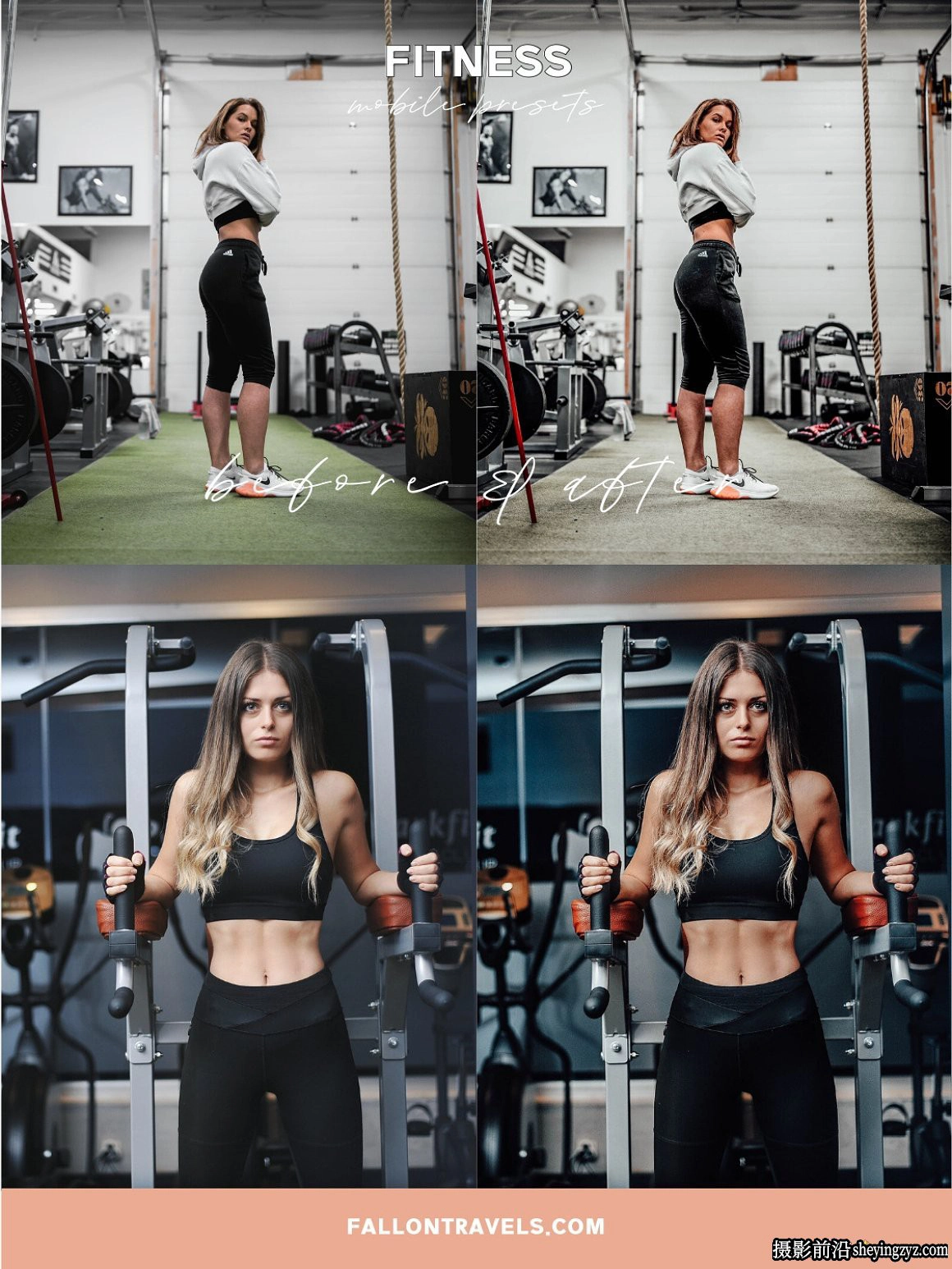 健身房健身博主人像手机调色LR预设 Fitness Lightroom Presets