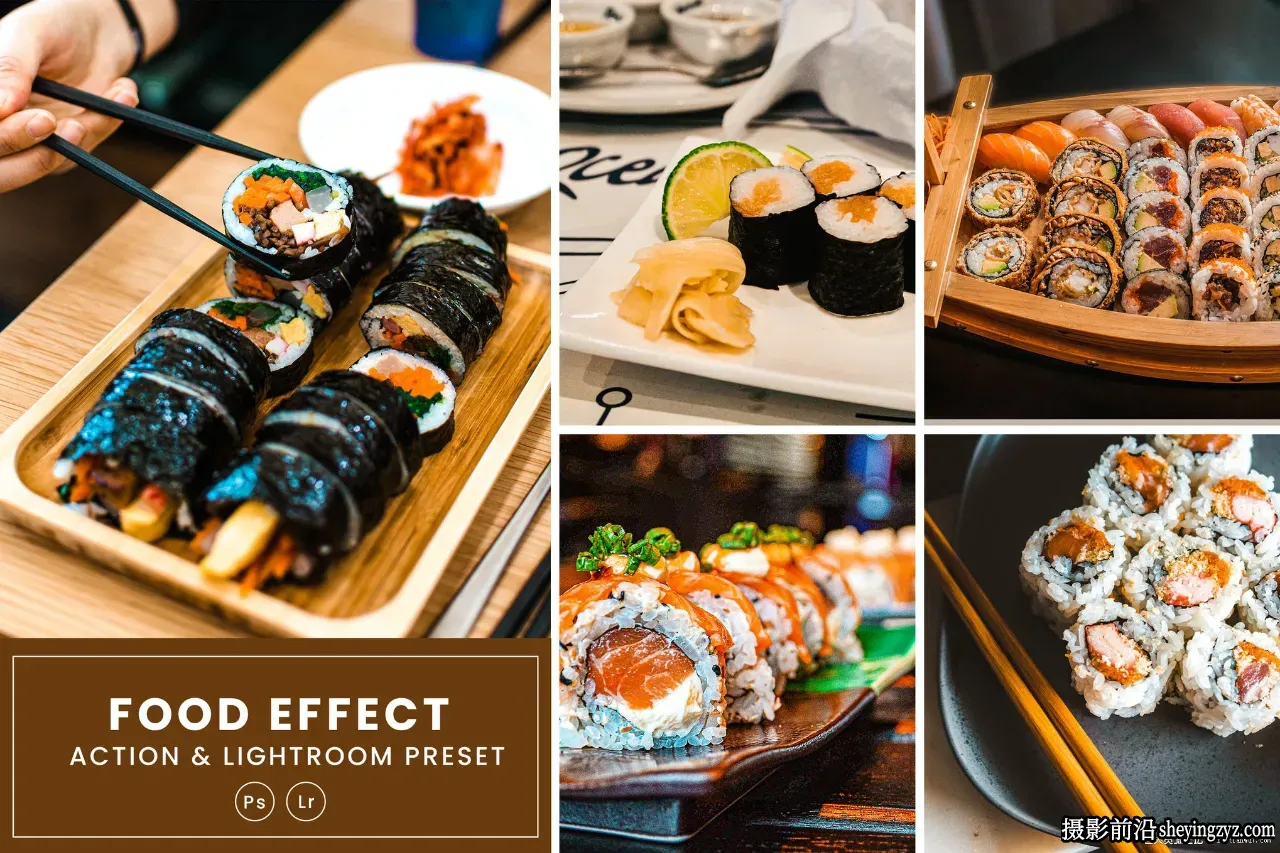 美食摄影胶片风格调色LR预设 Food Effect Lightrom Presets