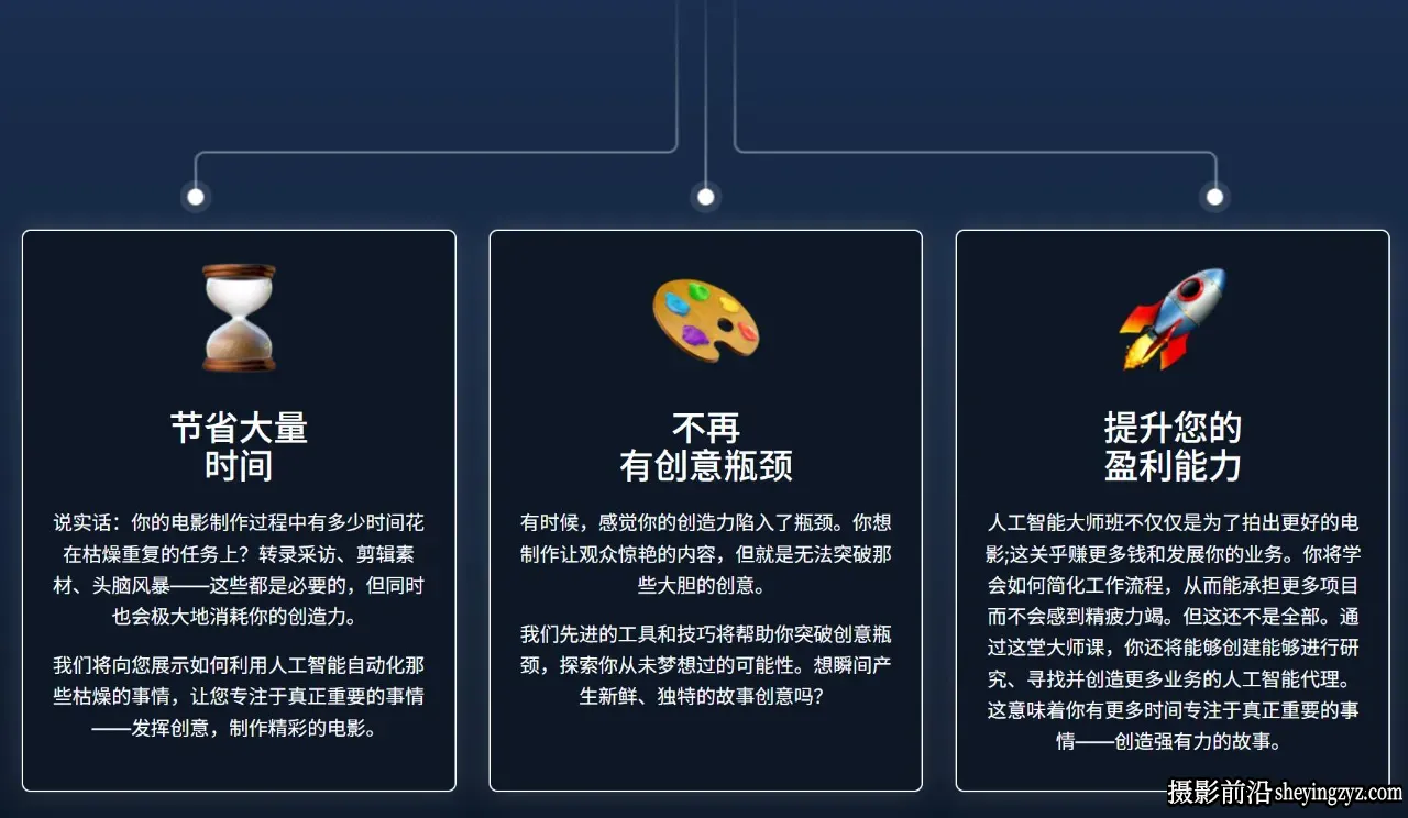 电影制作人AI人工智能电影制作完整大师班教程-中英字幕