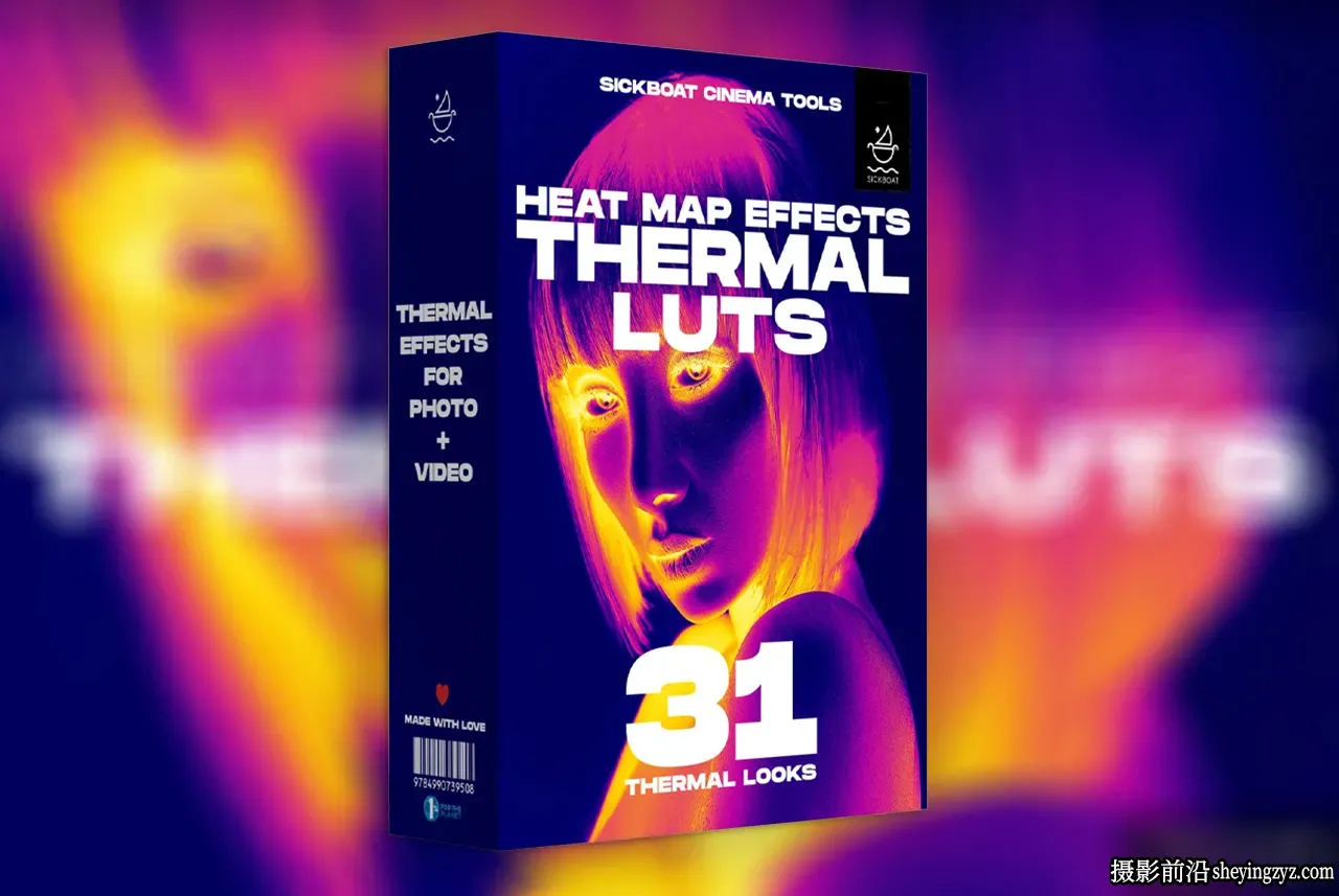 热力图视觉效果LUT调色预设Sickboat-HEAT MAPS EFFECT: THERMAL LUTS