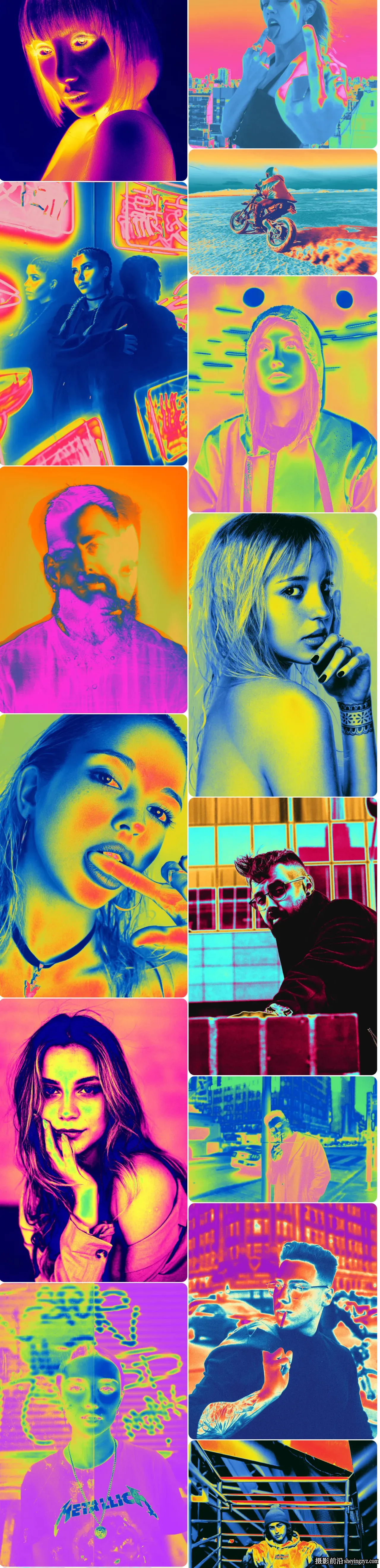热力图视觉效果LUT调色预设Sickboat-HEAT MAPS EFFECT: THERMAL LUTS