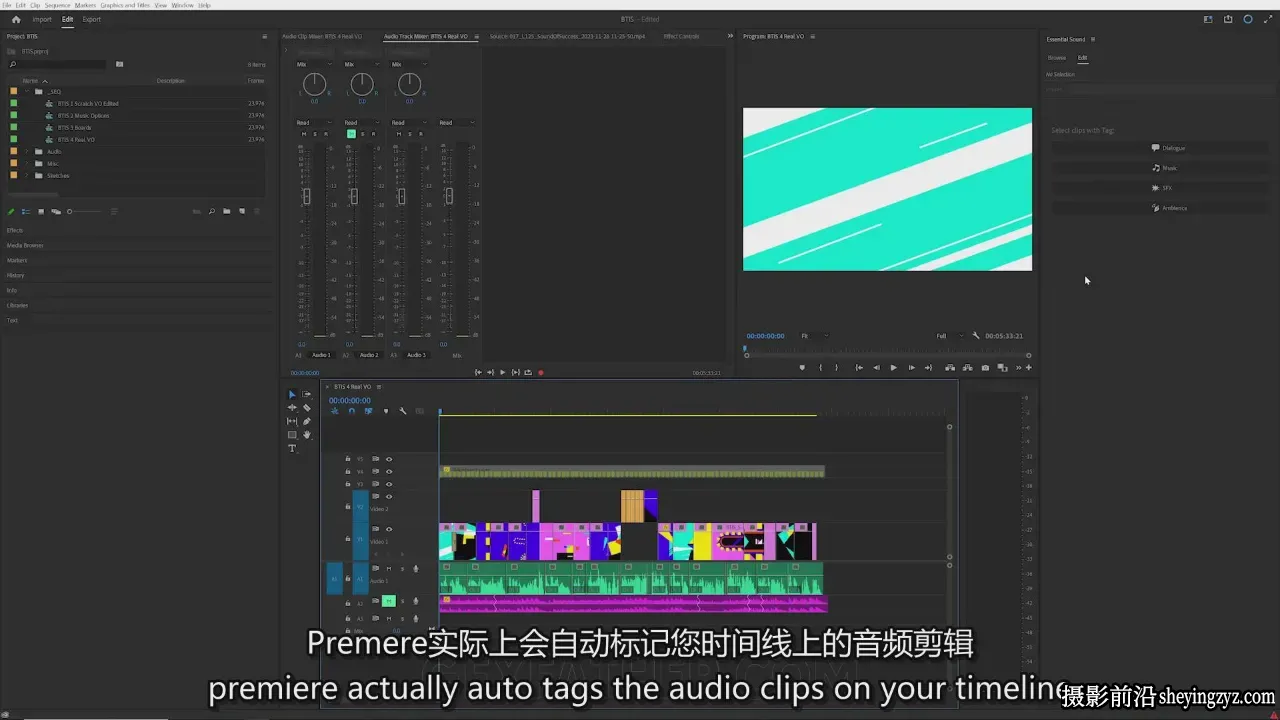 School of Motion - Premiere视频剪辑动态设计师课程-中英字幕