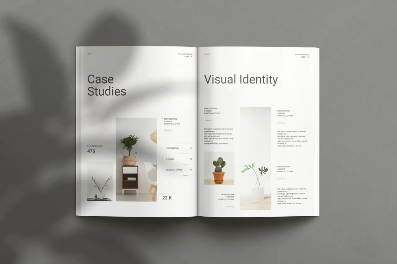 商业公司产品提案排版布局设计InDesign模板