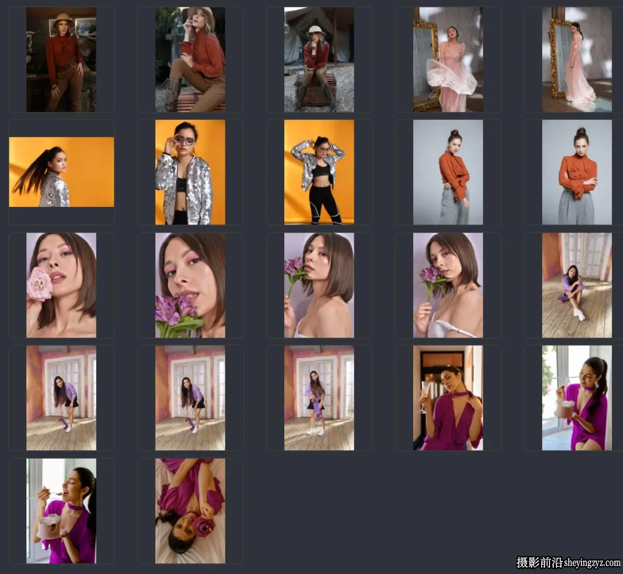 美女人像RAW原图-18张美女人像摄影RAW格式原图练习素材