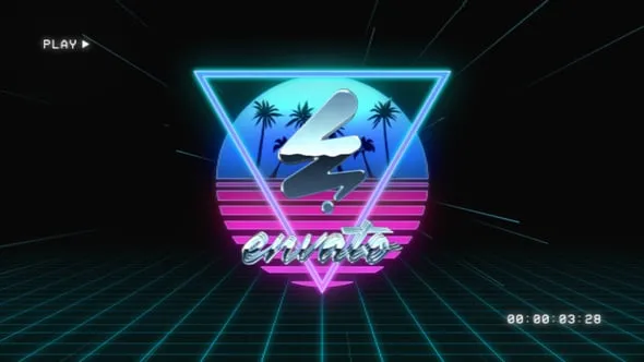 AE模板-复古标志LOGO片头展示模板V2 VH-61671109
