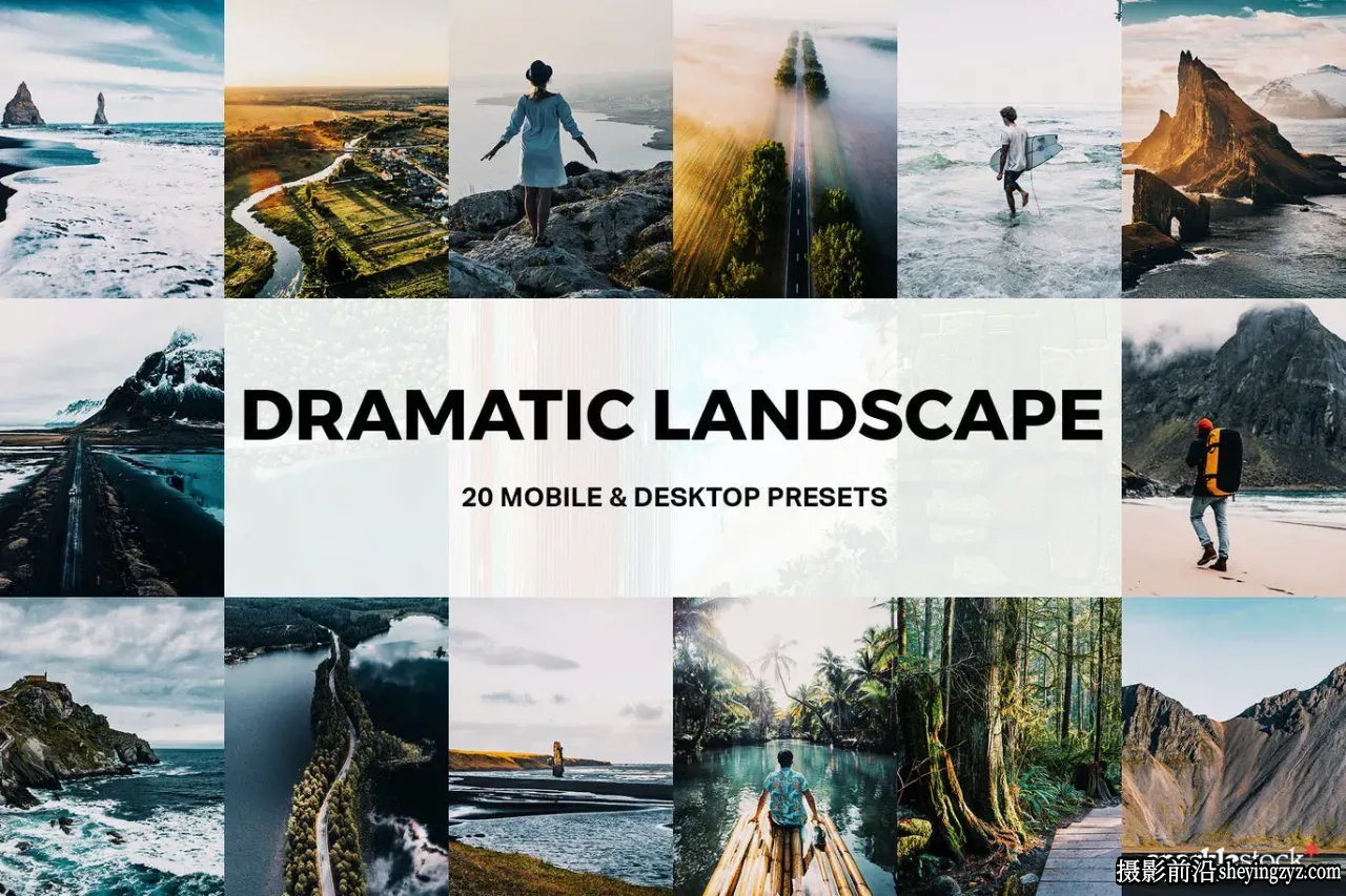 旅拍电影风光LR预设 Dramatic Landscape Lightroom Presets and LUTs