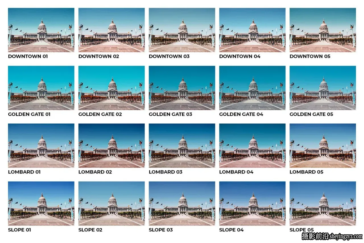 旧金山旅拍人文风光调色LR预设 20 San Francisco Lightroom Presets and LUTs