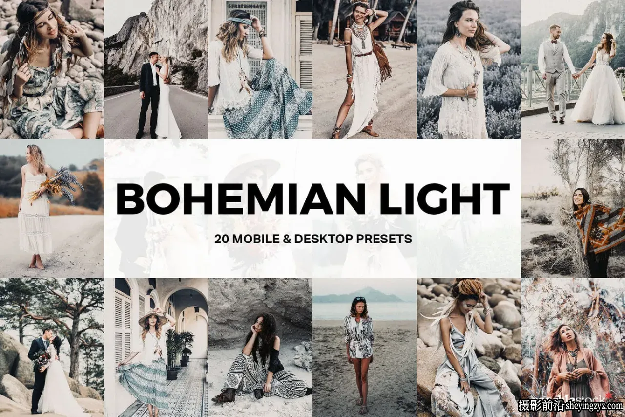 波西米亚电影人像调色LR预设 Bohemian Light  Presets and LUTs