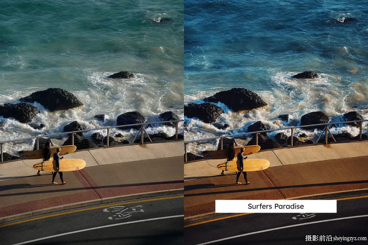 黄金海岸旅拍风光调色LR预设Gold Coast Lightroom Presets and LUTs