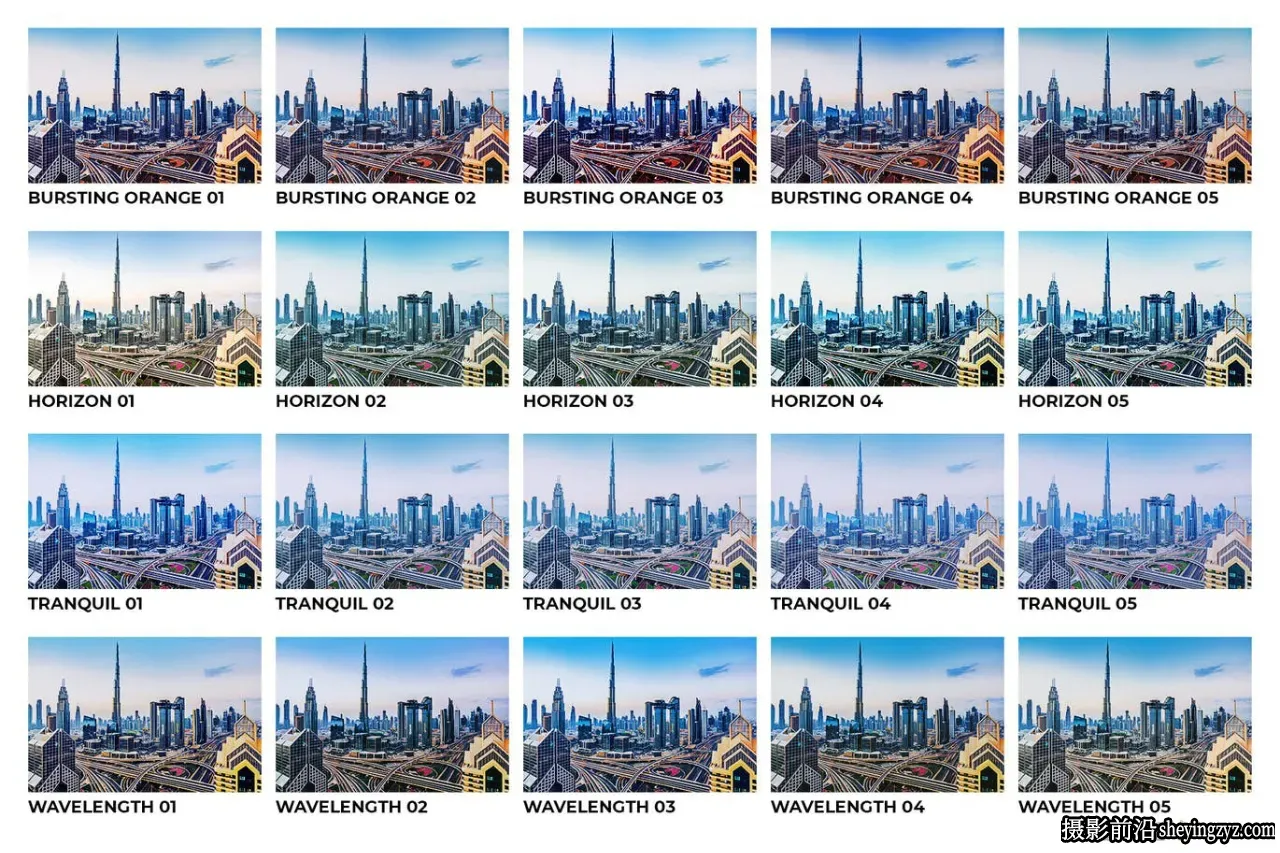 蓝调城市电影风光调色LR预设Blue Hour Lightroom Presets and LUTs