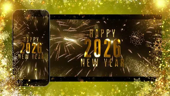 AE模板-精彩的2026新年倒计时视频模板 VH-61038427