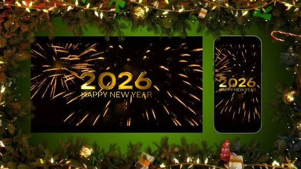 PR模板-Premiere Pro 2026新年倒计时模板 VH-61075025