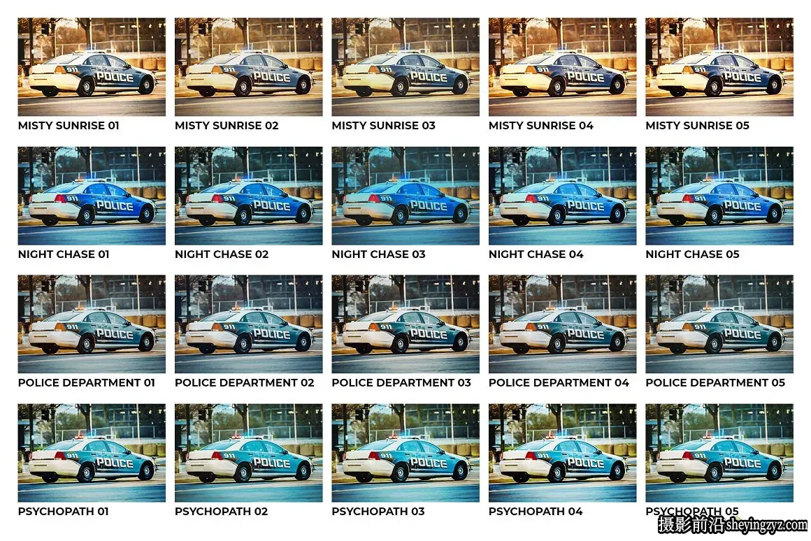 警匪电影色彩调色/LR/LUT预设 Cop Catcher Lightroom Presets LUTs