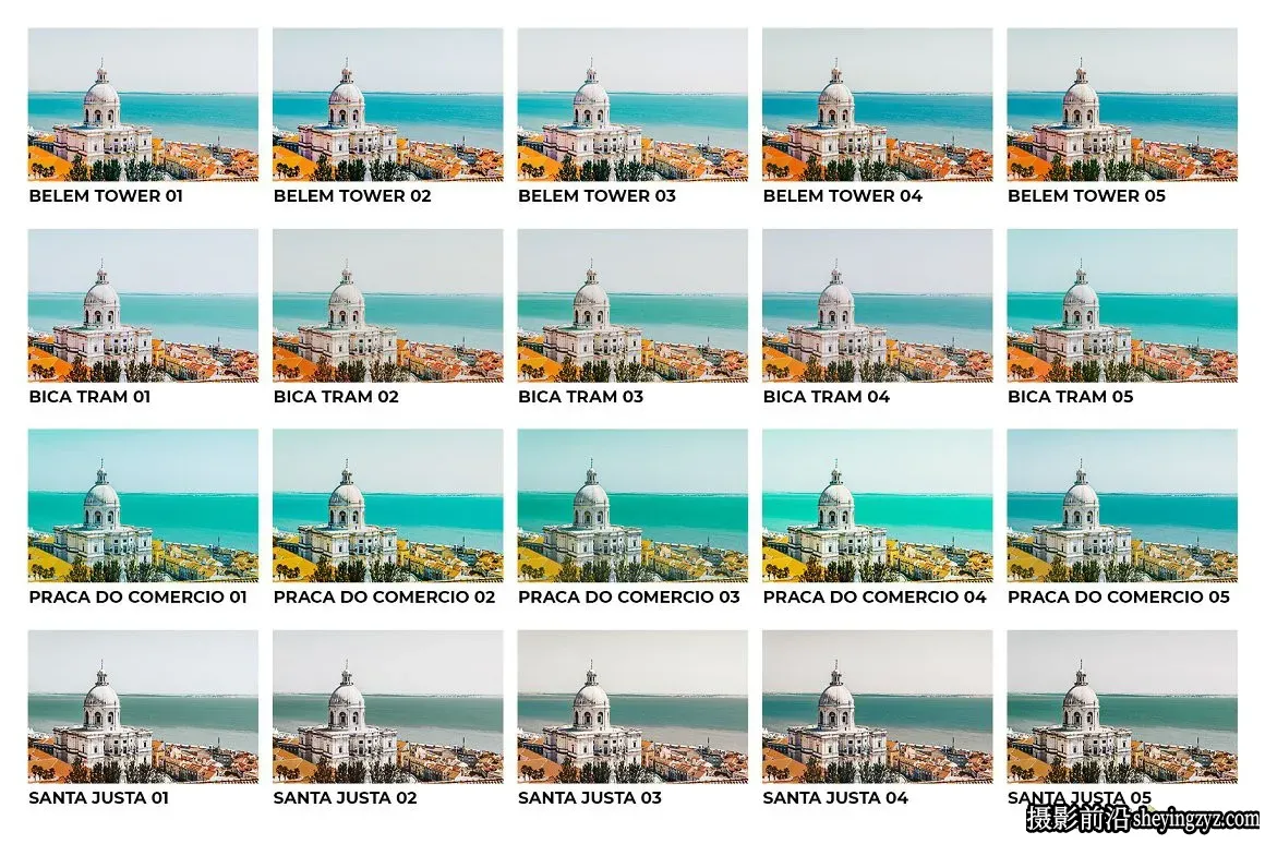 里斯本旅拍人文风光调色LR/LUT预设 Lisbon Lightroom Presets LUTs