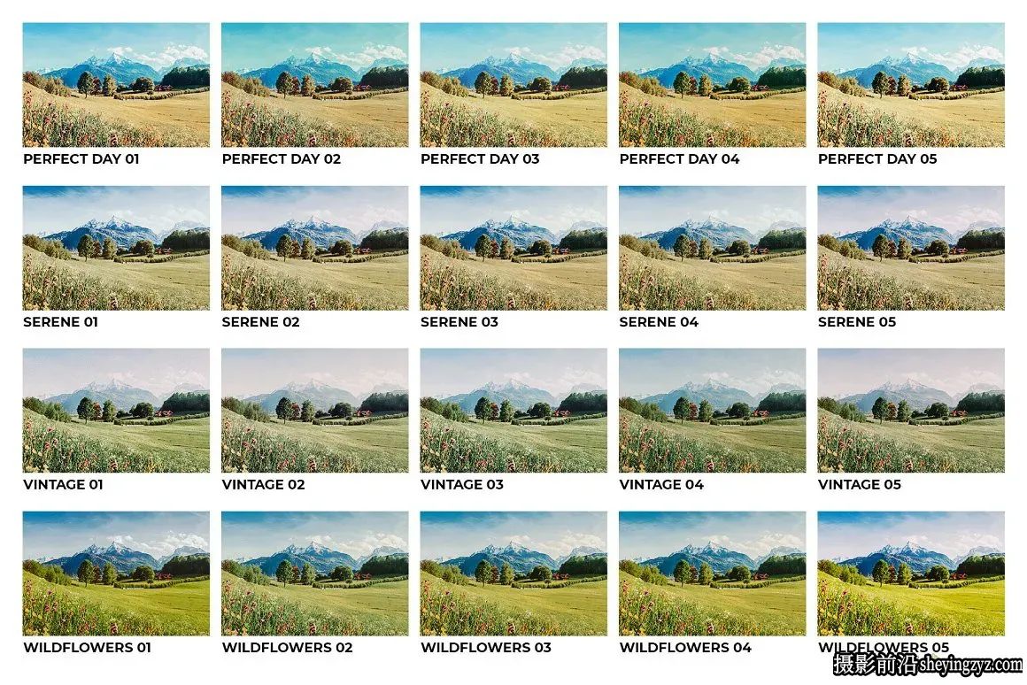 旅行户外色彩调色LR/LUT预设 Meadow Lightroom Presets