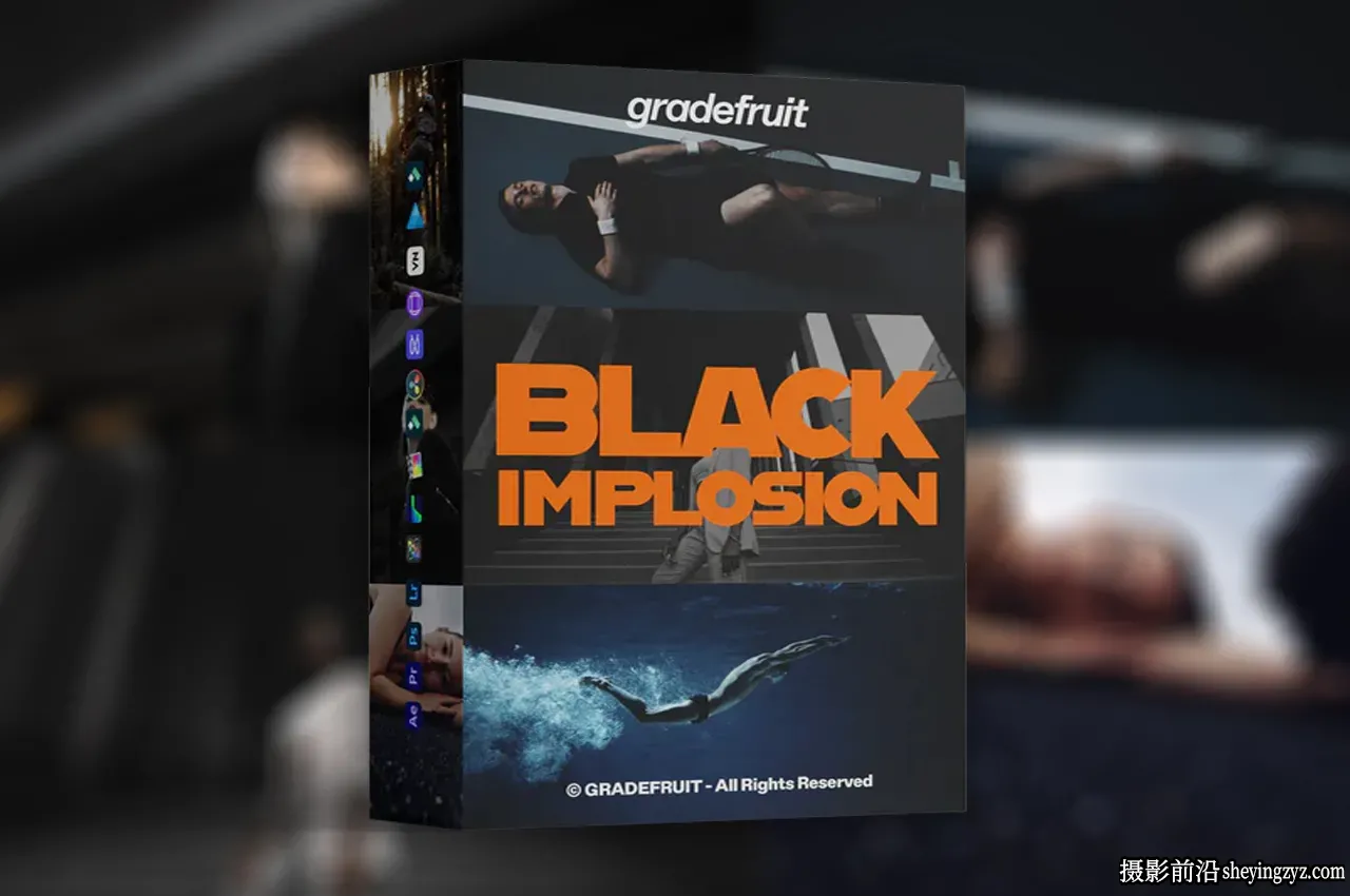 黑暗情绪电影仿真LUT调色预设 GradeFruit - Black Implosion LUTs