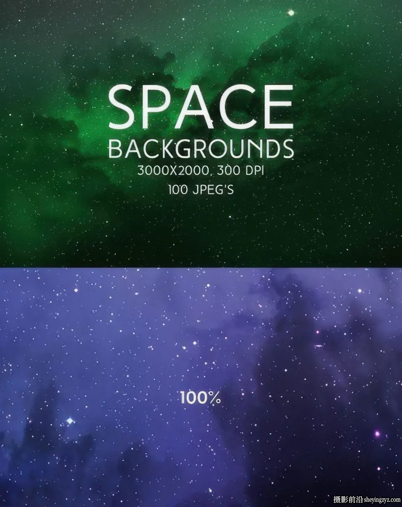 100张太空宇宙和银河系高清背景纹理素材 100xJPG