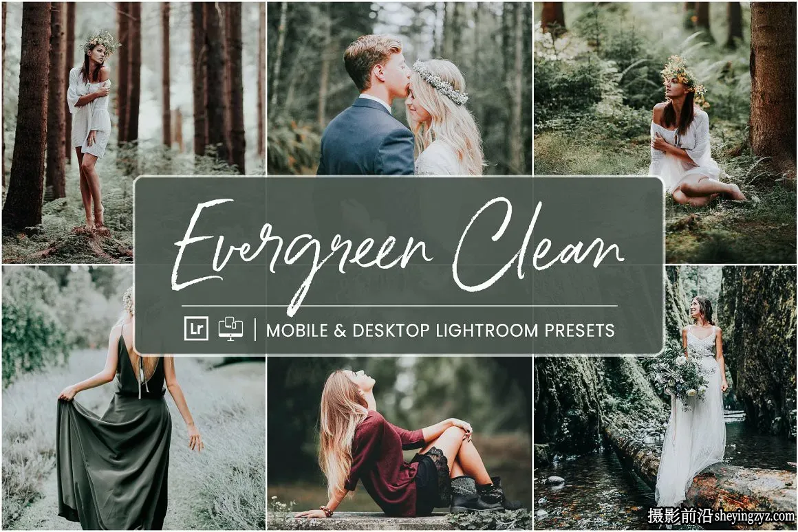森系质感质感电影调色LR预设 Lightroom Presets Evergreen Clean