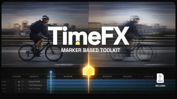 AE模板-故障冻结抖动延时慢推TimeFX工具包 VH-61518835