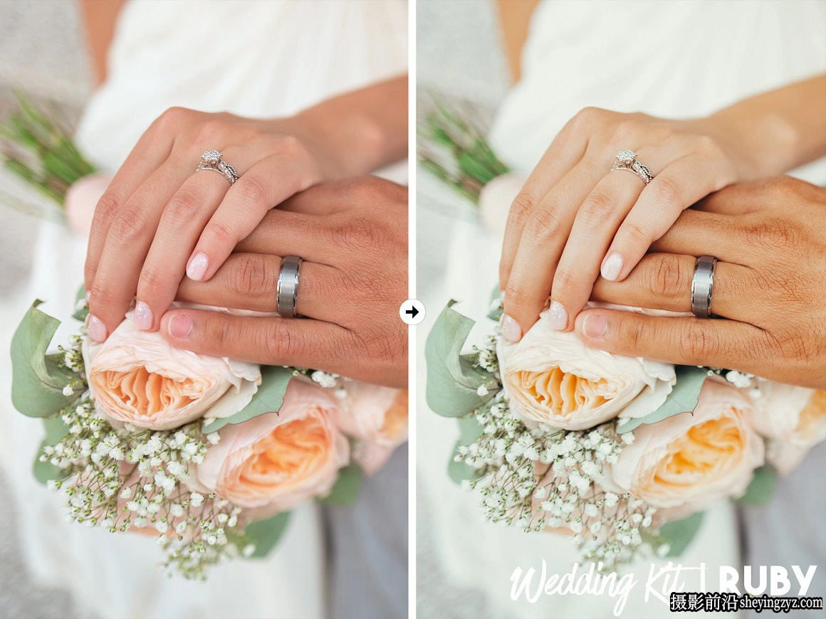 婚礼胶片人像调色LR预设及手机调色预设 Wedding Lightroom Presets