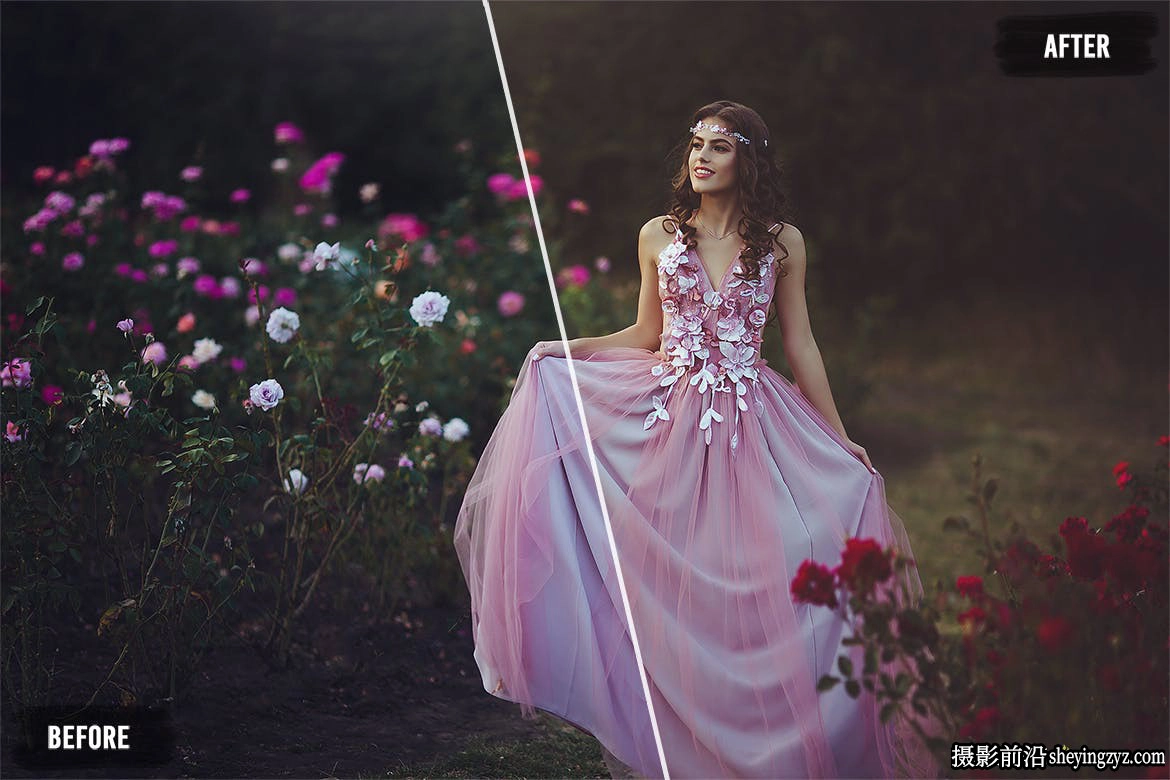 梦幻粉彩人像调色LR预设手机调色滤镜 Sweet Pink Mobile Presets