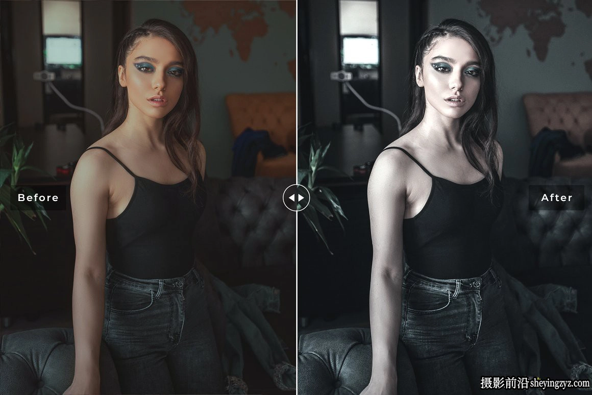 中性灰电影人像调色LR预设手机调色滤镜Dim Gray Lightroom Presets