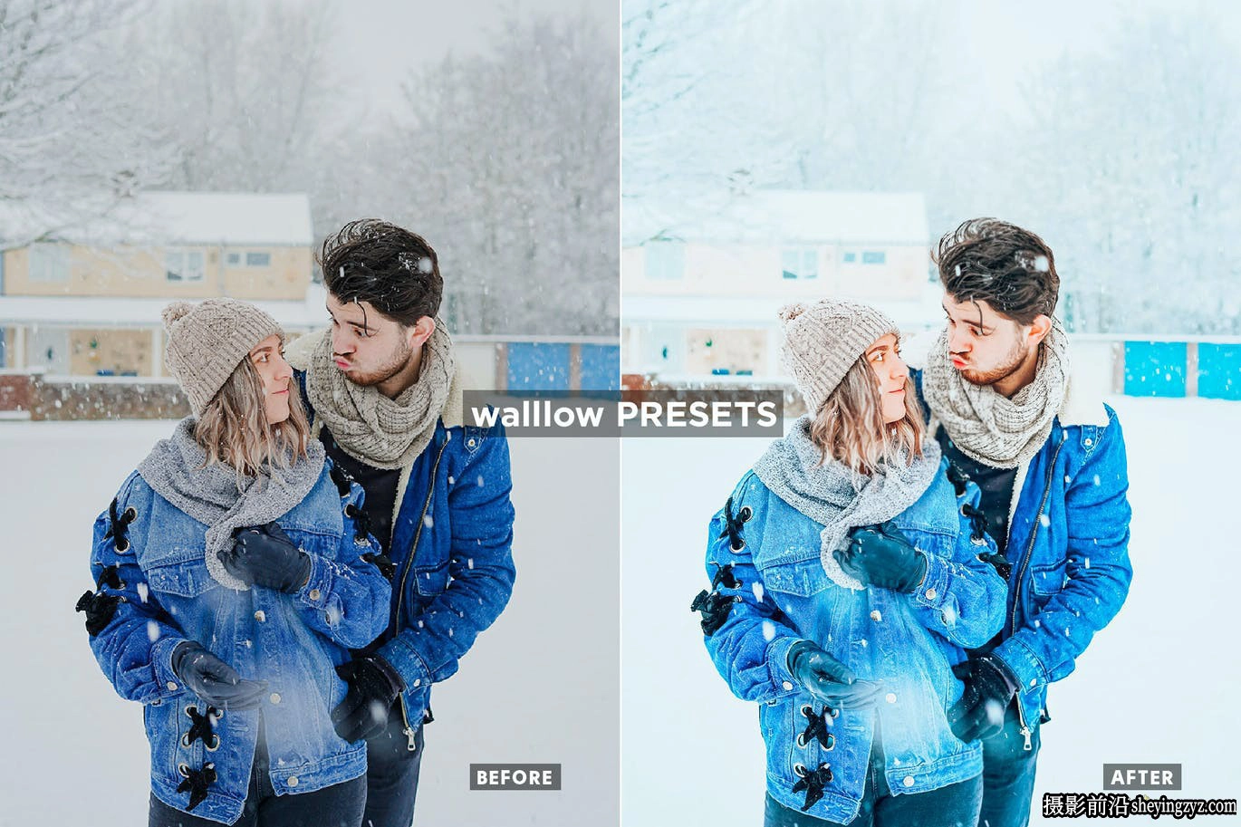 冬季明亮通透人像调色LR预设手机滤镜 Bright Christmas presets