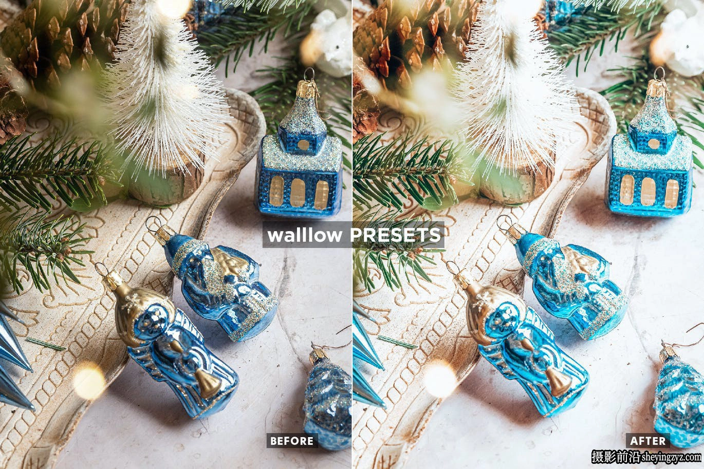 冬季明亮通透人像调色LR预设手机滤镜 Bright Christmas presets