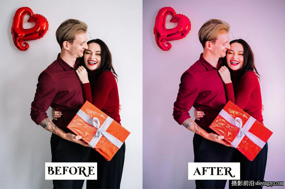 免费LR预设-15种情人节人像调色LR预设 Valentine Lightroom Presets