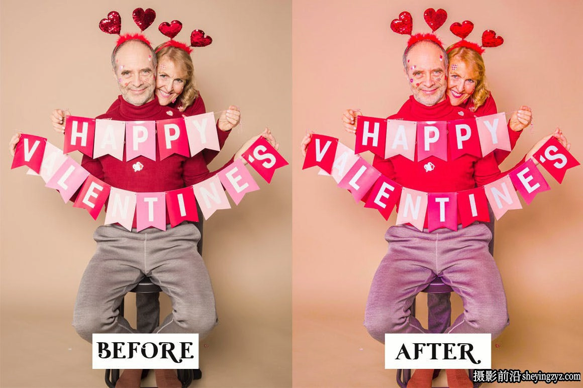 免费LR预设-15种情人节人像调色LR预设 Valentine Lightroom Presets
