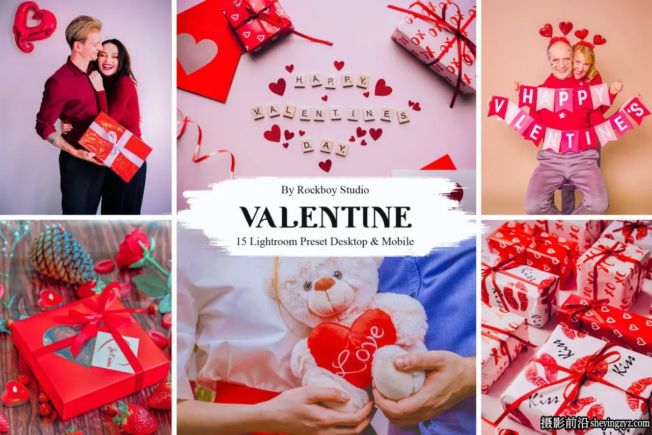 免费LR预设-15种情人节人像调色LR预设 Valentine Lightroom Presets