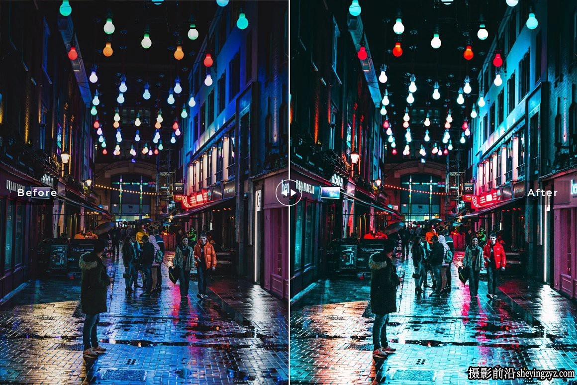 城市夜景荧光人像摄影调色LR预设 Fluorescence Pro LR Presets