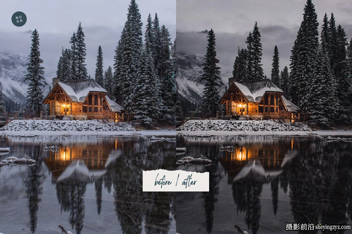 冬季情绪电影胶片调色LR预设手机调色滤镜 Moody Christmas Presets