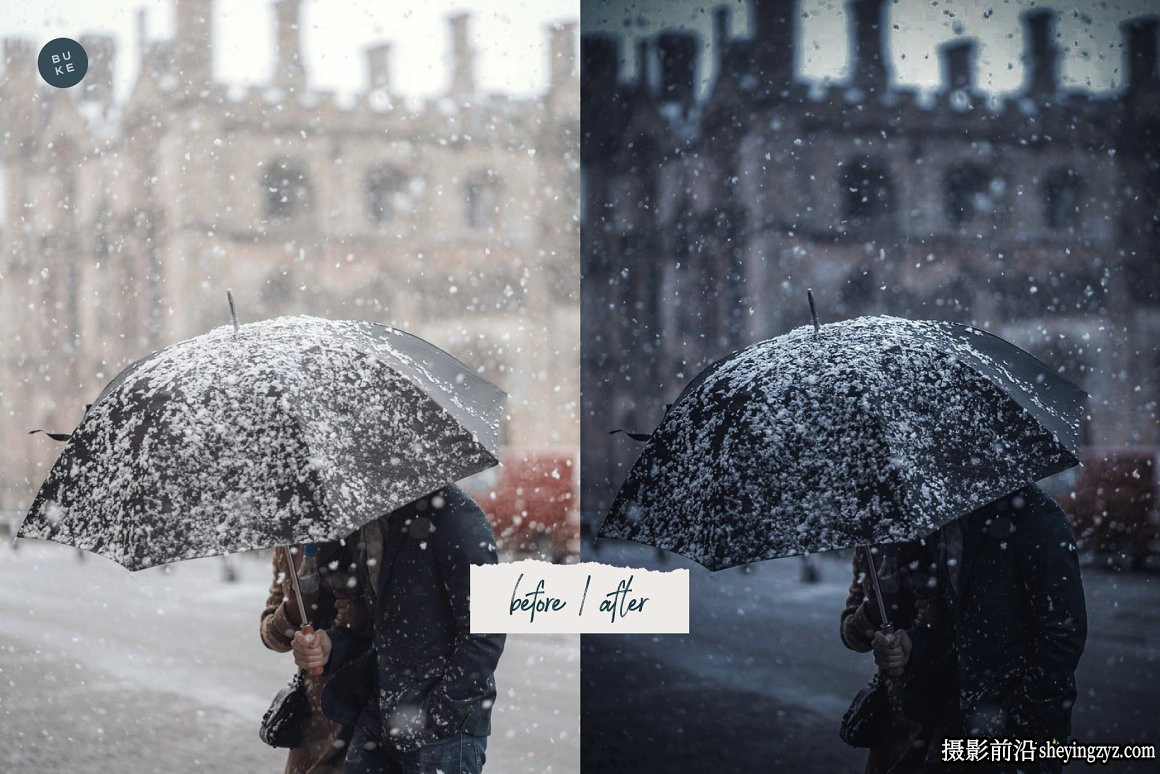 冬季情绪电影胶片调色LR预设手机调色滤镜 Moody Christmas Presets