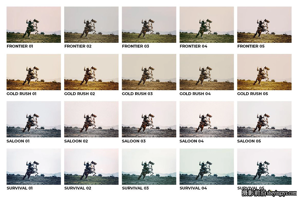 西部牛仔复古胶片调色LR预设及lut预设 Wild West Presets LUTs