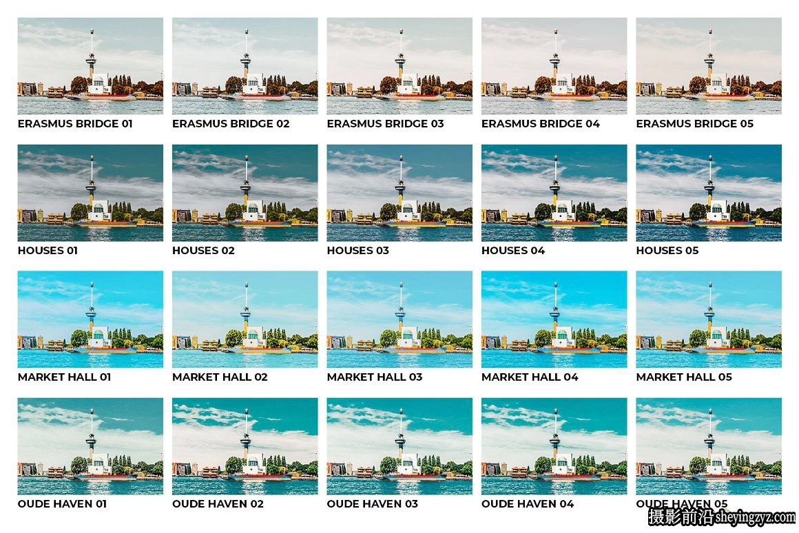 鹿特丹旅拍风光调色LR预设及LUT预设 Rotterdam Lightroom Presets LUTs
