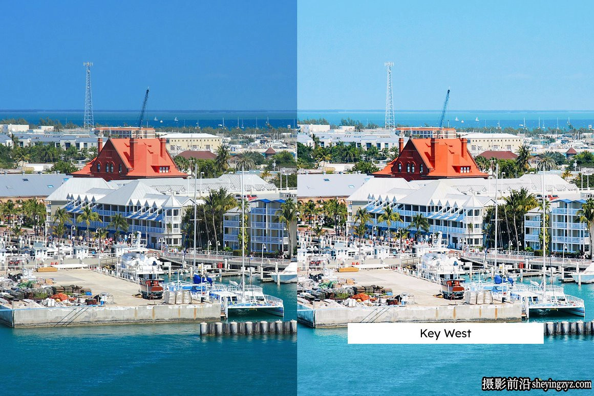 佛罗里达群岛旅拍风光调色LR预设及LUT预设Florida Keys Presets