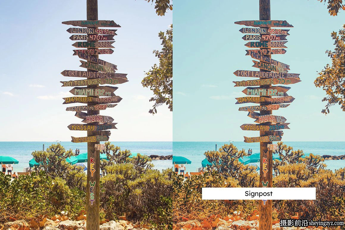 佛罗里达群岛旅拍风光调色LR预设及LUT预设Florida Keys Presets