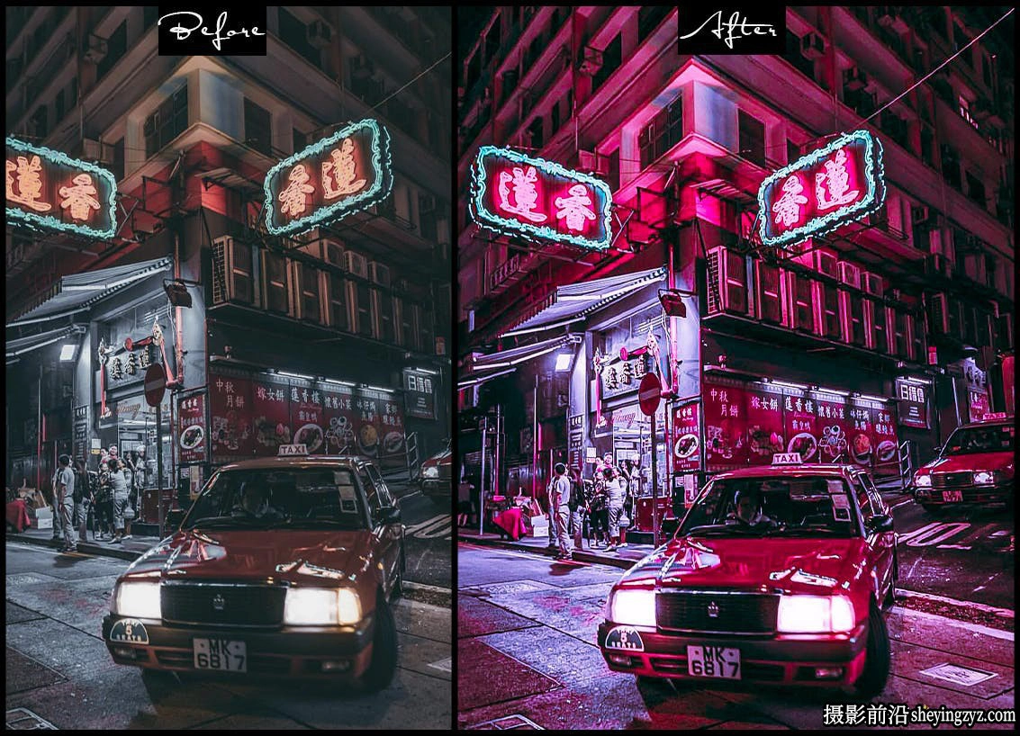 城市夜景赛博朋克调色LR预设 Cyberpunk -Lightroom Presets