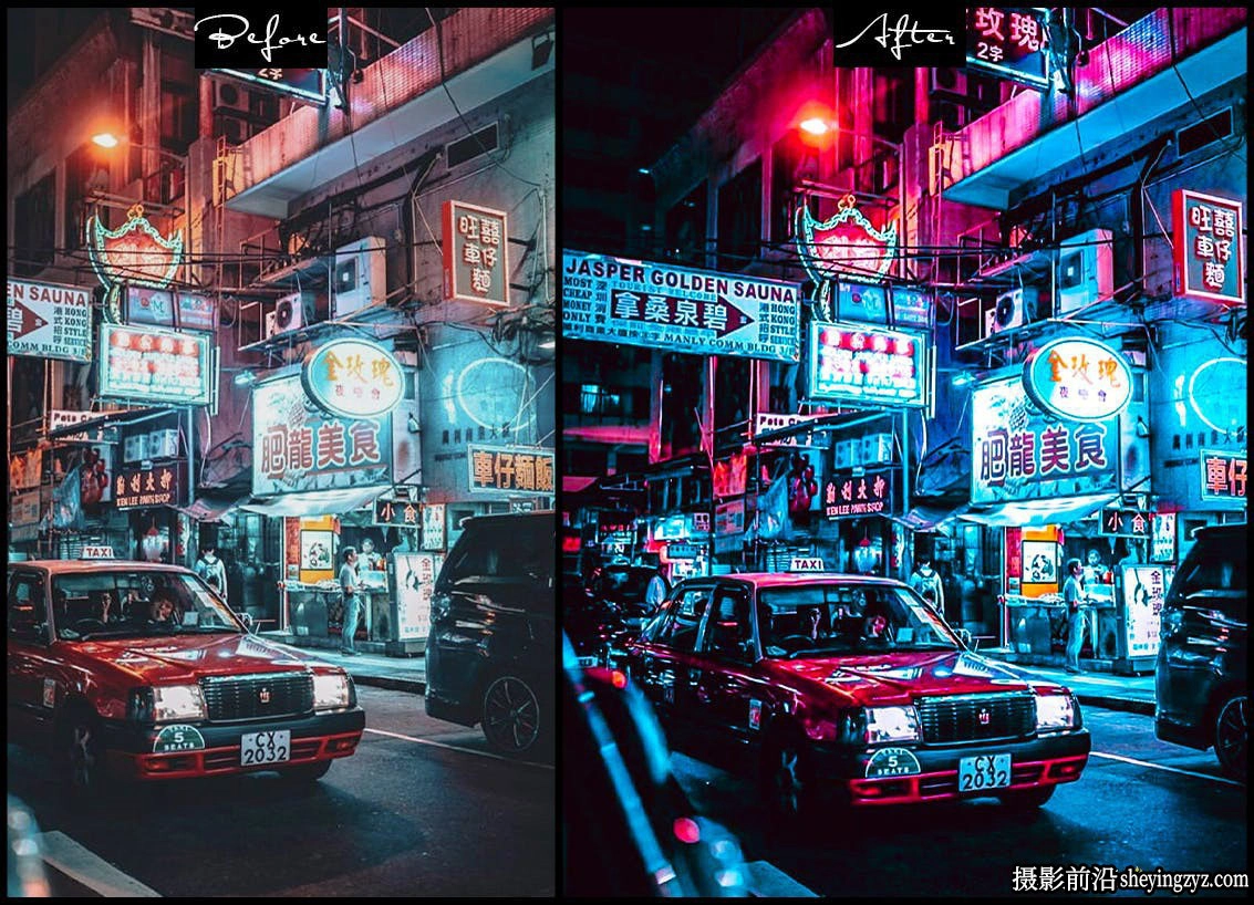 城市夜景赛博朋克调色LR预设 Cyberpunk -Lightroom Presets