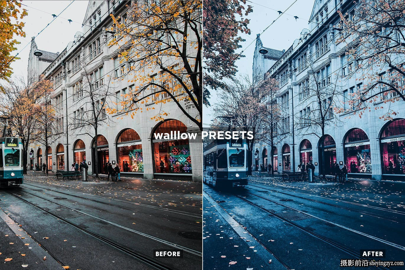 电影蓝调风格调色LR预设手机调色滤镜 Night Glow Lightroom Presets