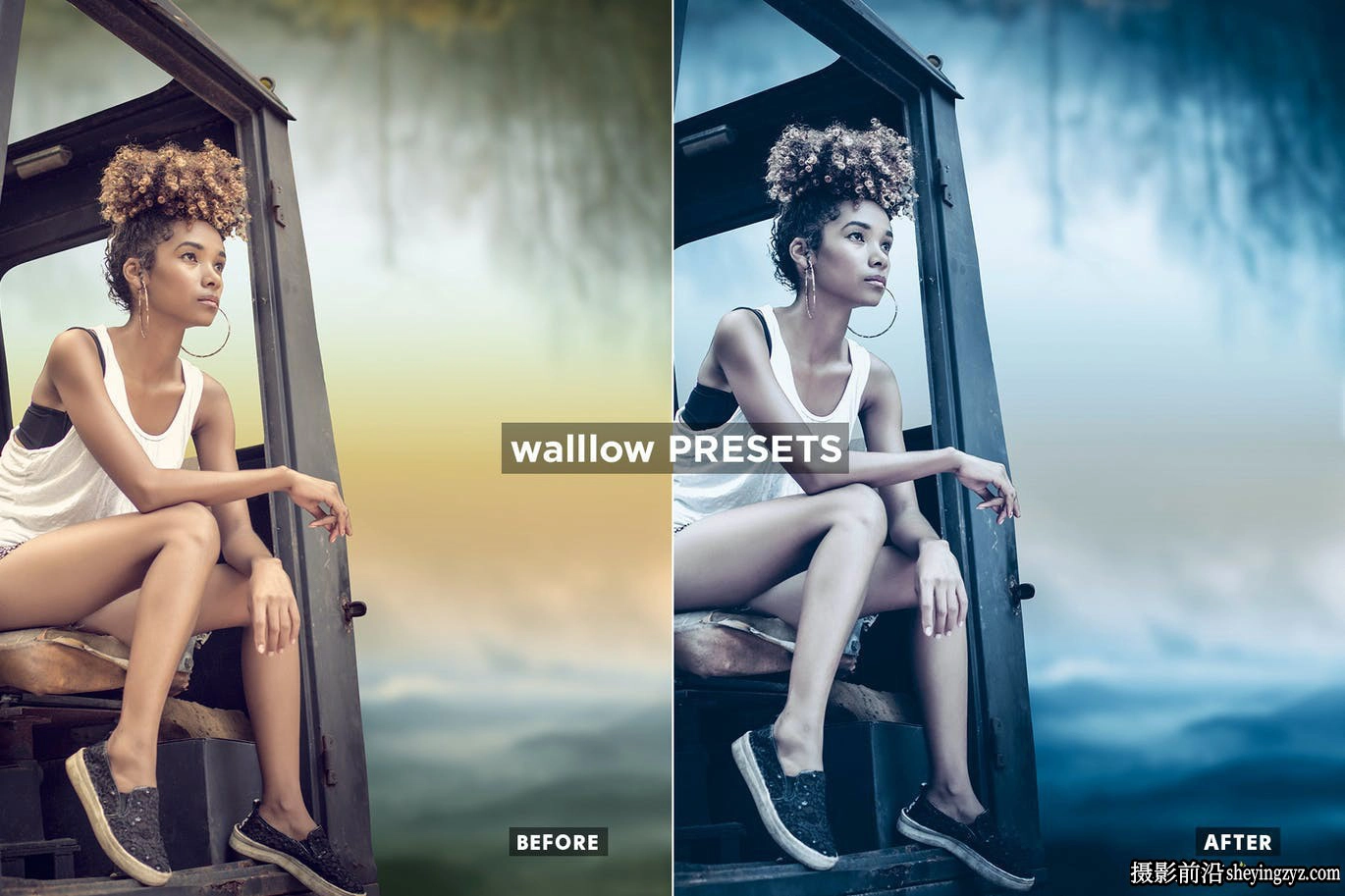 电影蓝调风格调色LR预设手机调色滤镜 Night Glow Lightroom Presets