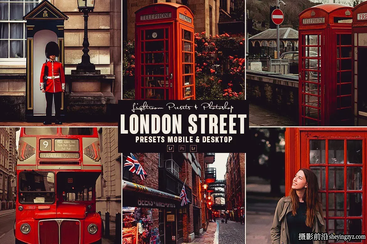 伦敦城市旅拍人文英伦风LR预设手机调色滤镜 London Lightrom Presets