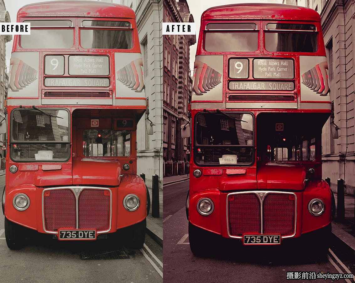 伦敦城市旅拍人文英伦风LR预设手机调色滤镜 London Lightrom Presets