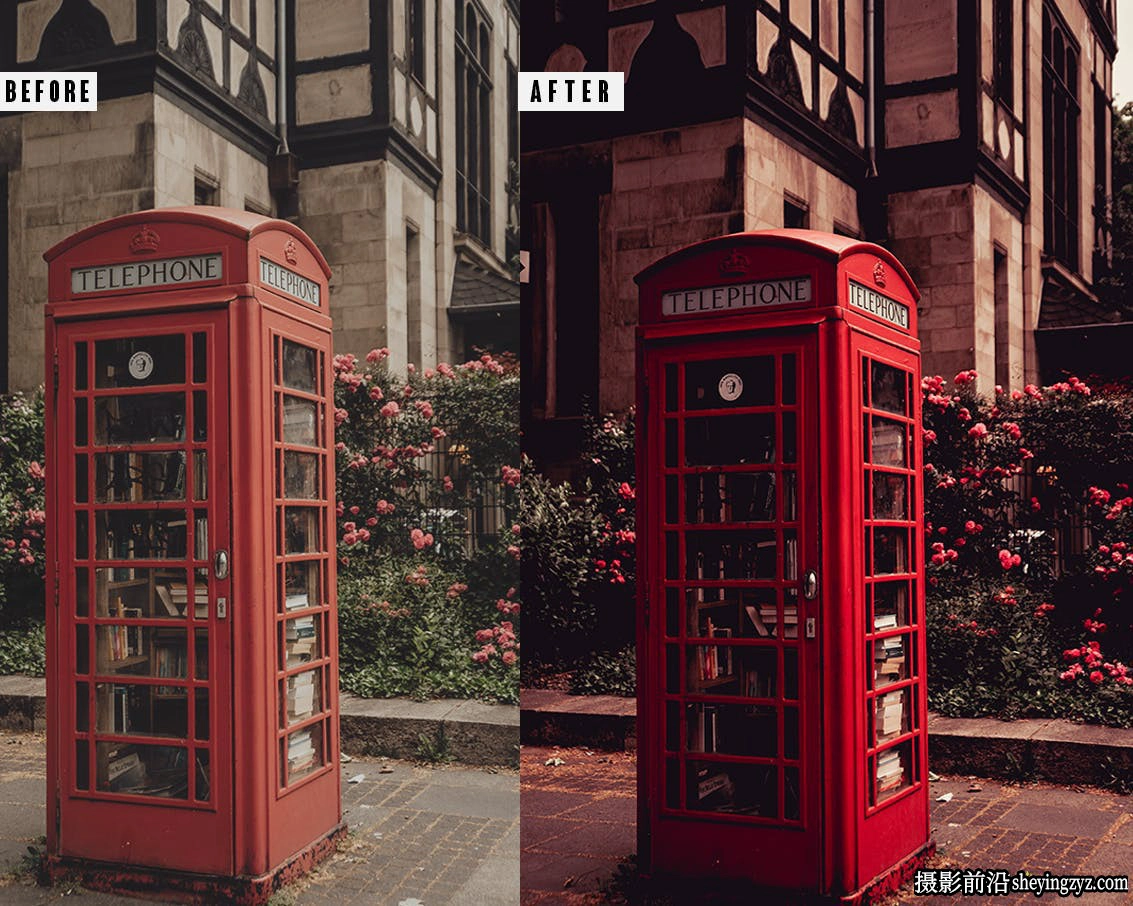 伦敦城市旅拍人文英伦风LR预设手机调色滤镜 London Lightrom Presets