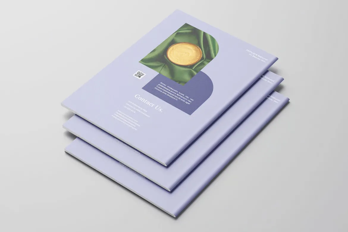 化妆产品护肤手册第39卷InDesign模板