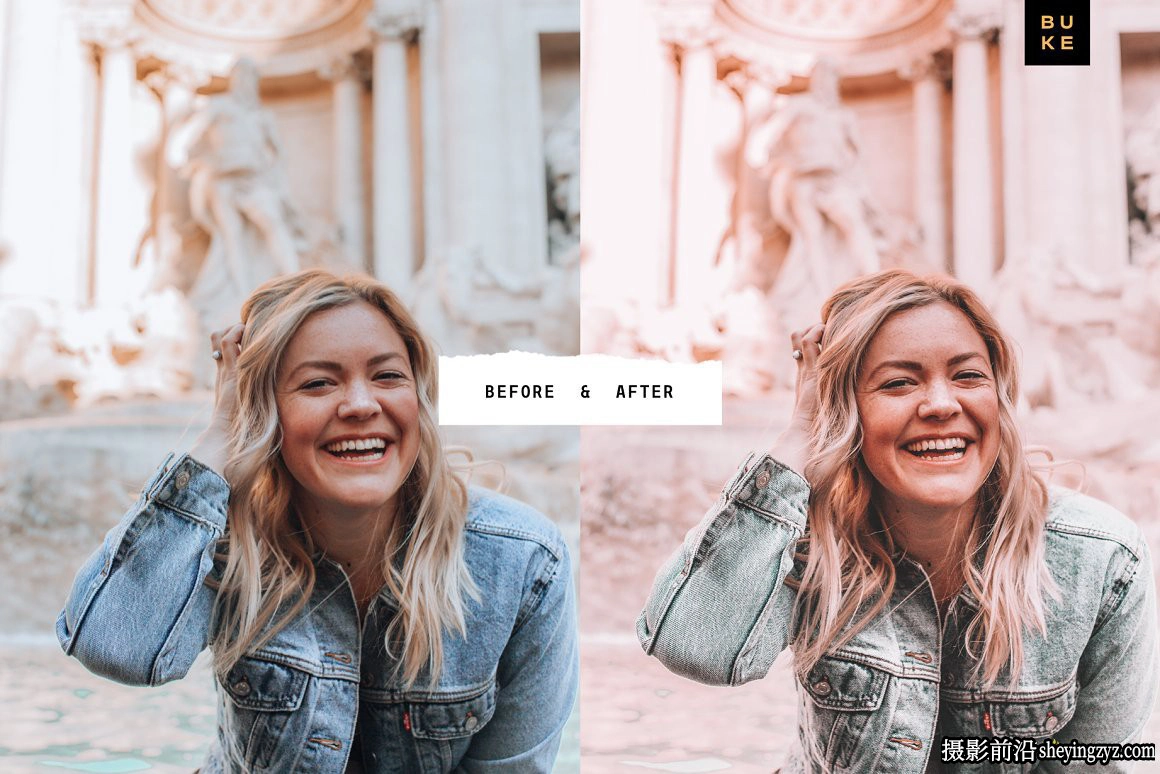 玫瑰金电影色彩调色LR预设手机滤镜 Candy Rose Lightroom Presets