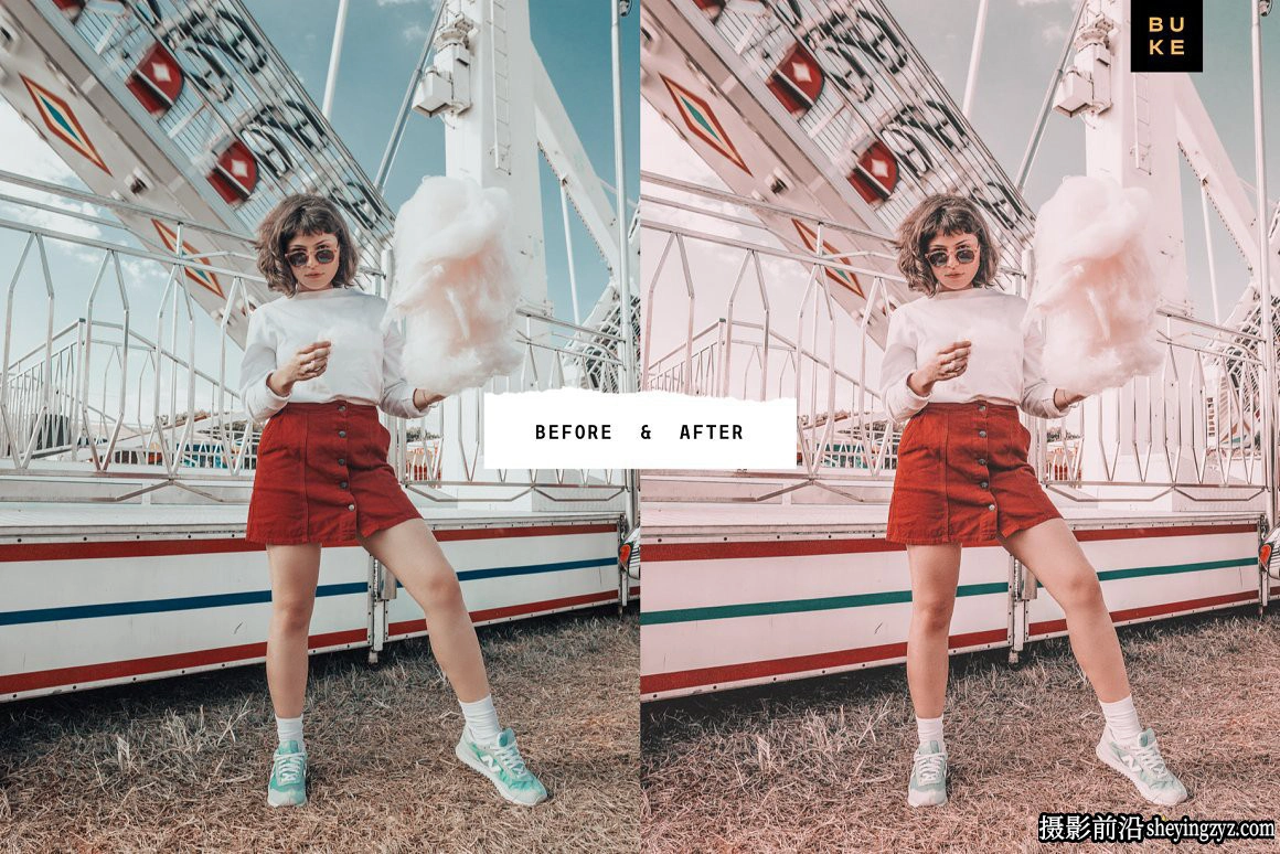 玫瑰金电影色彩调色LR预设手机滤镜 Candy Rose Lightroom Presets