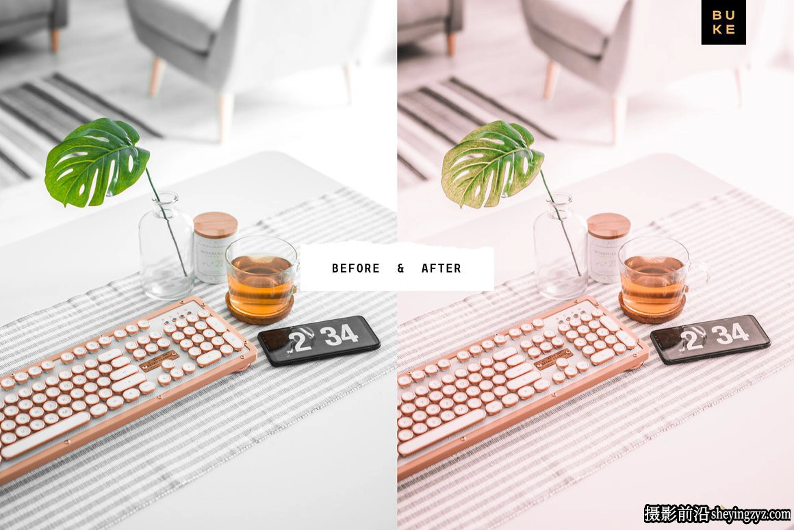 玫瑰金电影色彩调色LR预设手机滤镜 Candy Rose Lightroom Presets